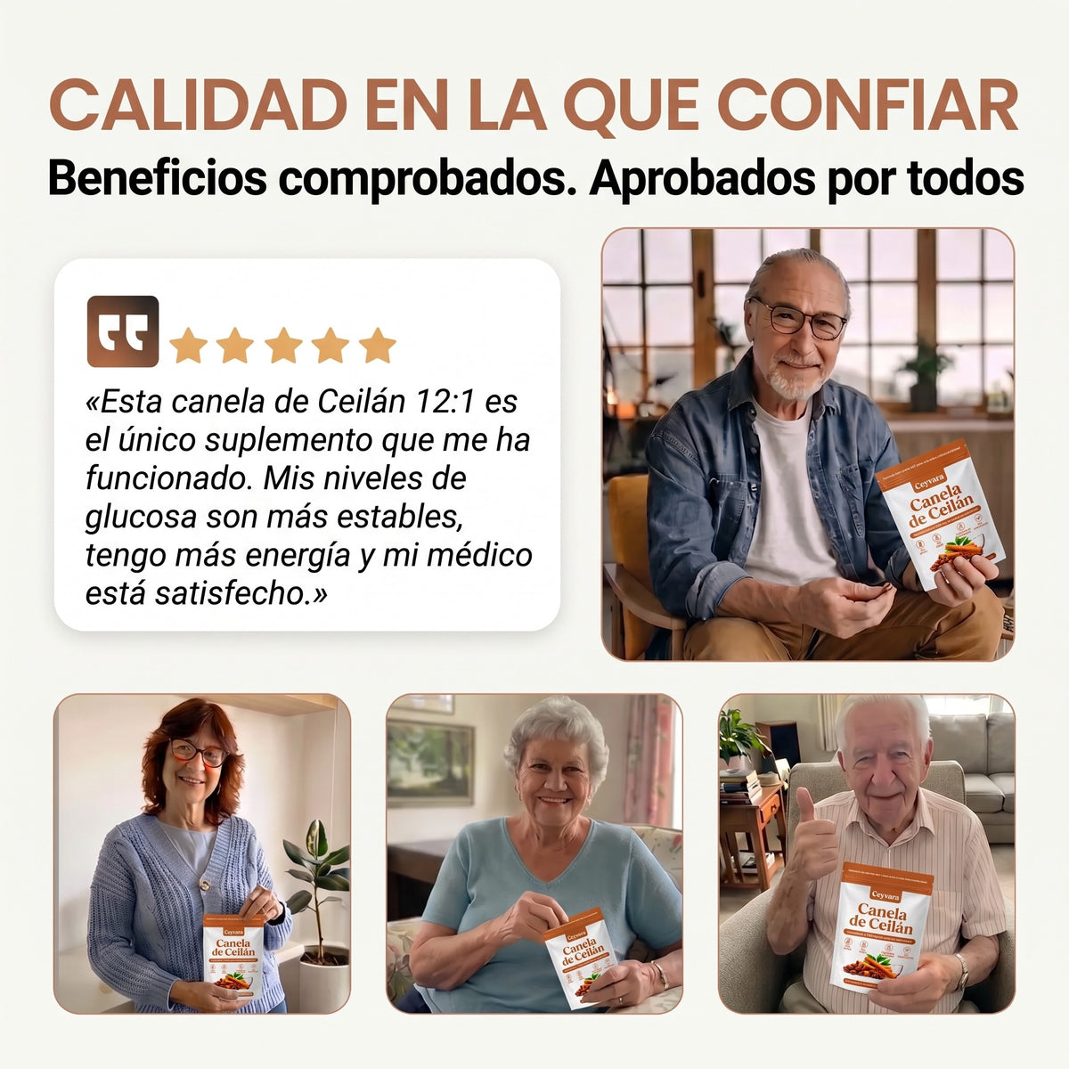 Canela de Ceilán 12:1 con aceite MCT — Equivalente a 7200 mg
