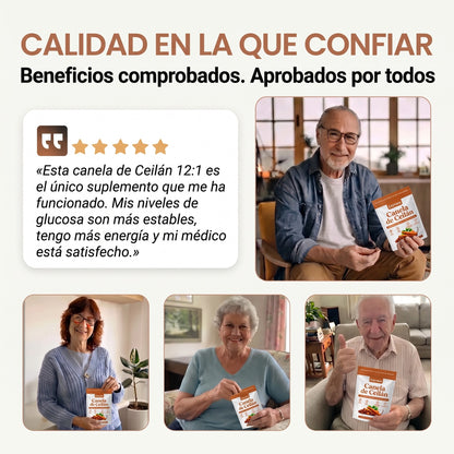 Canela de Ceilán 12:1 con aceite MCT — Equivalente a 7200 mg